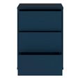 Alice Springs Bedside Cabinet - 3 Drawer - Night Blue
