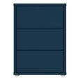 Alice Springs Bedside Cabinet - 3 Drawer - Night Blue
