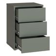 Alice Springs Bedside Cabinet - 3 Drawer - Sage Green