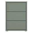 Alice Springs Bedside Cabinet - 3 Drawer - Sage Green