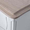 Amelie Bedside Cabinet - 2 Drawer - Wide - White