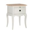Amelie Bedside Table - 1 Drawer - White