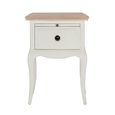 Amelie Bedside Table - 1 Drawer - White