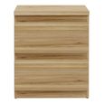 Edmore Bedside Cabinet - 2 Drawer - Light Oak