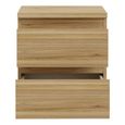 Edmore Bedside Cabinet - 2 Drawer - Light Oak