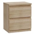 Edmore Bedside Cabinet - 2 Drawer - Sonoma Oak