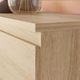Edmore Bedside Cabinet - 2 Drawer - Sonoma Oak