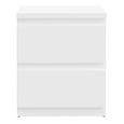 Edmore Bedside Cabinet - 2 Drawer - White