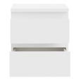 Edmore Bedside Cabinet - 2 Drawer - White