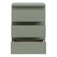 Edmore Bedside Cabinet - 3 Drawer - Sage Green