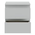 Edmore Bedside Cabinet - 2 Drawer - Light Grey