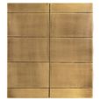 Collada Brass Cladded 3 Drawer Bedside Cabinet
