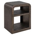 Dorma Bedside Table - Bronze - Metal