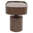 Romee Bedside Table - 1 Drawer - Oval - Chestnut