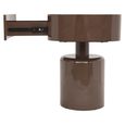 Romee Bedside Table - 1 Drawer - Oval - Chestnut