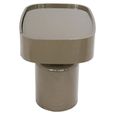 Romee Bedside Table - 1 Drawer - Oval - Clay Green
