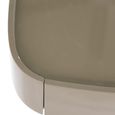 Romee Bedside Table - 1 Drawer - Oval - Clay Green