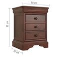 Antoinette Bedside Cabinet - 3 Drawer - Cherrywood