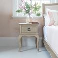 Camille Bedside Table - 1 Drawer - Grey Oak