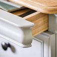 Chantilly Bedside Cabinet - 3 Drawer - Grey Painted - Wood
