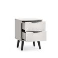 Alba Grey Bedside Cabinet - 2 Drawer