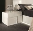 Canova Bedside Cabinet - LHF - White Gloss