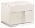 Canova Bedside Cabinet - LHF - White Gloss