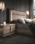 Matera Bedside Cabinet - 2 Drawer - Wood Grain
