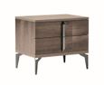 Matera Bedside Cabinet - 2 Drawer - Wood Grain