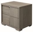 Tivoli Bedside Cabinet - RHF - Grey Wood