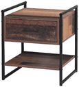 Alpena Rustic Oak 1 Drawer Bedside Cabinet