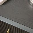 Amelie Bedside Cabinet - 2 Drawer - Smoke Grey Elm