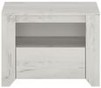 Angel White 1 Drawer Bedside Cabinet