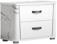 Anna Bedside Cabinet - 2 Drawer - White