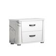Anna Bedside Cabinet - 2 Drawer - White
