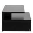 Ashlan Black 1 Drawer Floating Bedside Table