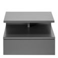 Ashlan Grey 1 Drawer Floating Bedside Table