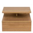 Ashlan Oak  1 Drawer Floating Bedside Table