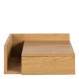 Ashlan Oak 1 Drawer Floating Bedside Table with Shelf