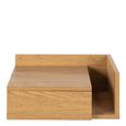 Ashlan Oak 1 Drawer Floating Bedside Table with Shelf