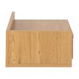 Ashlan Bedside Table - 1 Drawer - Wall Mounted - Floating - Oak - with Shelf