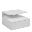 Ashlan White 1 Drawer Floating Bedside Table