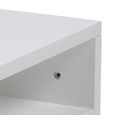 Ashlan White 1 Drawer Floating Bedside Table