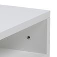 Ashlan Bedside Table - 1 Drawer - Wall Mounted - Floating - White Painted