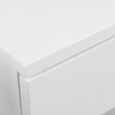 Ashlan Bedside Table - 1 Drawer - Wall Mounted - Floating - White Painted - with Shelf
