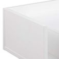 Ashlan Bedside Table - 1 Drawer - Wall Mounted - Floating - White Painted - with Shelf