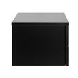 Avignon Black 2 Drawer Floating Bedside Table