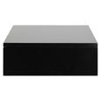 Avignon Bedside Table - 1 Drawer - Wall Mounted - Floating - Black Painted