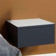 Avignon Bedside Table - 1 Drawer - Wall Mounted - Floating - Black Painted