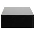 Avignon Bedside Table - 1 Drawer - Wall Mounted - Floating - Black Painted